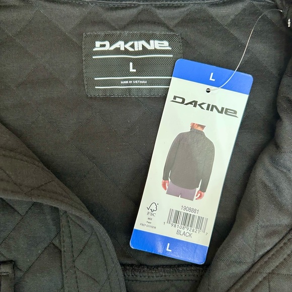 Dakine Men's Quilted Black Shirt Jacket - Picture 4 of 7